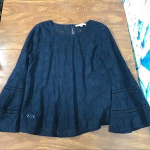 Loft Bell Sleeve Blouse
